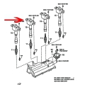 Ignition coil for engine HC with 4 ignition coils